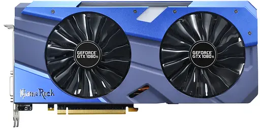 Видеокарта Palit GTX 1080Ti 11Gb GameRock (NEB108TT15LC-1020G) (GDDR5X, 352 bit, PCI-E v3.0) Б/у - фото 1