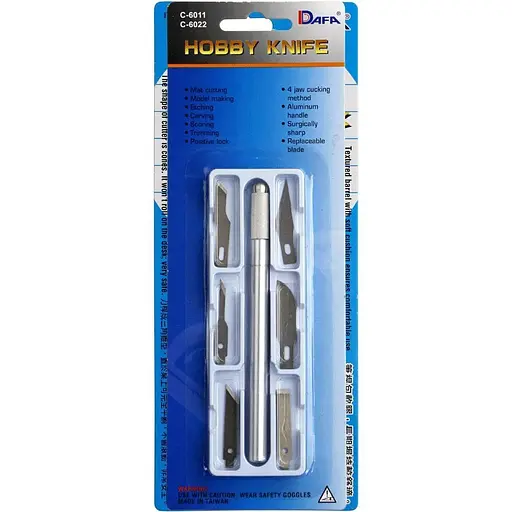 Набор для моделирования Dafa 6011 чем макетный 6 сменных лезвий - фото 1