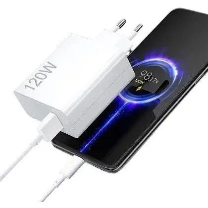 Зарядное устройство для Xiaomi 120W Original + кабель Type C 6A MDY-12-EH Qualcomm QC3.0, QC4.0 - фото 1