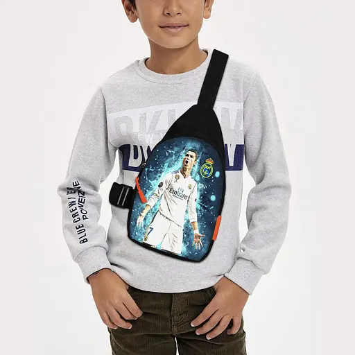 Сумка через плече дитяча Кріштіану Роналду 29х17 см сумка слінг для хлопчика (02067)