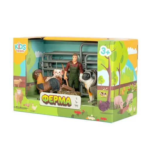 Детский игрушечный набор "Ферма" Q9899-X14_1 собаки, гусь, петух - фото 2
