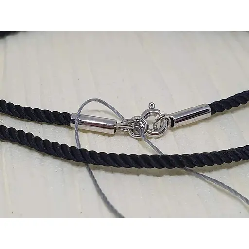 Ювелирный шелковый шнурок Ювелирное производство А. Долина с золотыми вставками. 400001Б 40 - фото 2