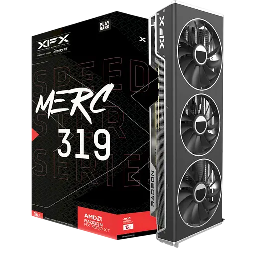 Видеокарта AMD Radeon RX 6900 XT 16GB XFX Speedster MERC 319 Black Gaming (RX-69XTATBD9) Б/У