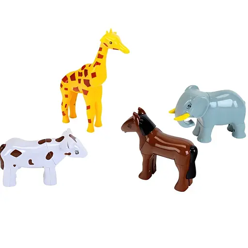 Магнітний пазл тварин Klein, 4 шт (0071)