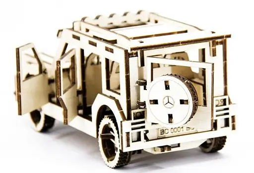Дерев'яний конструктор Мерседес 105 деталей - фото 6