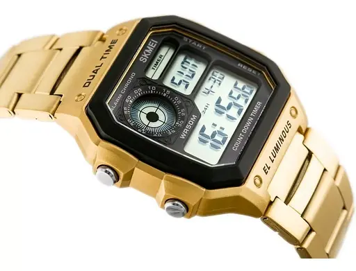 Мужские часы Skmei 1335 Ripple Gold - фото 9