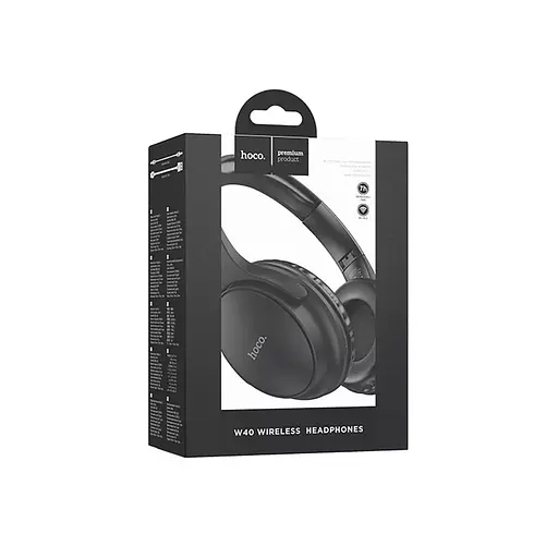 Бездротові навушники HOCO W40 Mighty BT headphones Black - фото 4