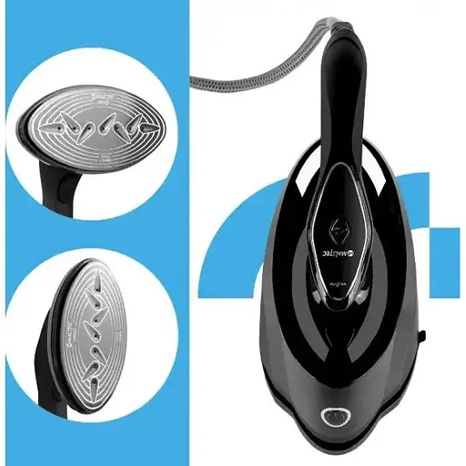 Парова праска-станція MalTec SteamCare2500W керамічна підошва вертикальне та горизонтальне прасування 600 мл - фото 2