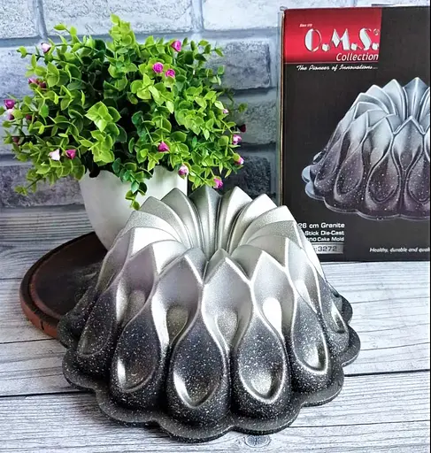 Форма для випікання кексу O.M.S. Collection 3272 26 см для випічки з гранітним покриттям Срібний (Туреччина) - фото 3