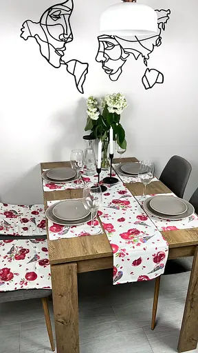 Доріжка водовідштовхувальна з принтом Гранатовий 170х30 см Білий - фото 7