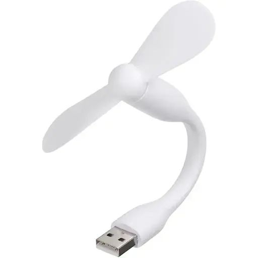 Вентилятор мобильный USB белый - фото 1