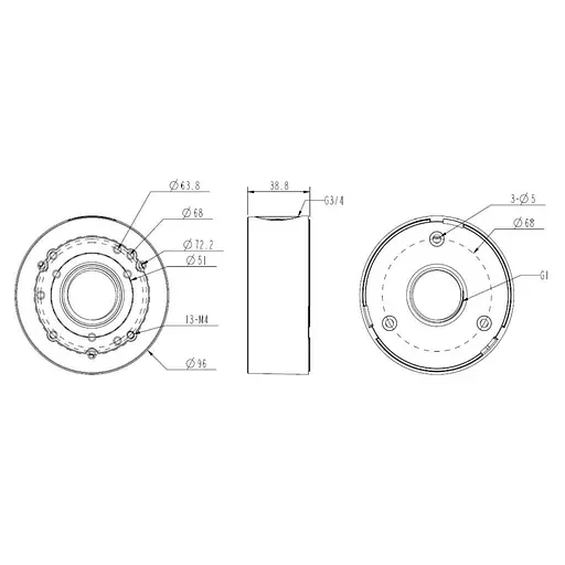 Коробка распределительная TVT TD-YXH0104 Black (77-00329) - фото 2