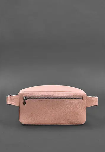 Шкіряна жіноча сумка на пояс Spirit рожева - фото 5