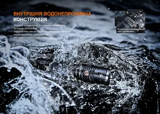 Ручной тактический фонарик Fenix PD36R V2.0 1700лм Type-C (Черный) - фото 9