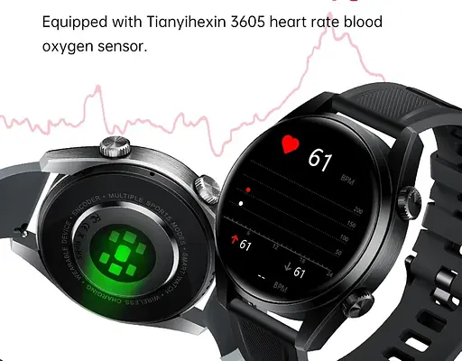 Смарт-часы LEMFO WS-11 силиконовый ремешок Black Black (16349) - фото 4