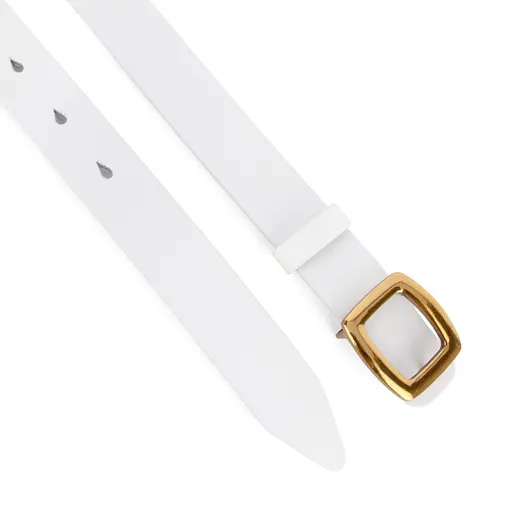 Ремінь шкіряний жіночий НС-2558 (110 см) білий - фото 3