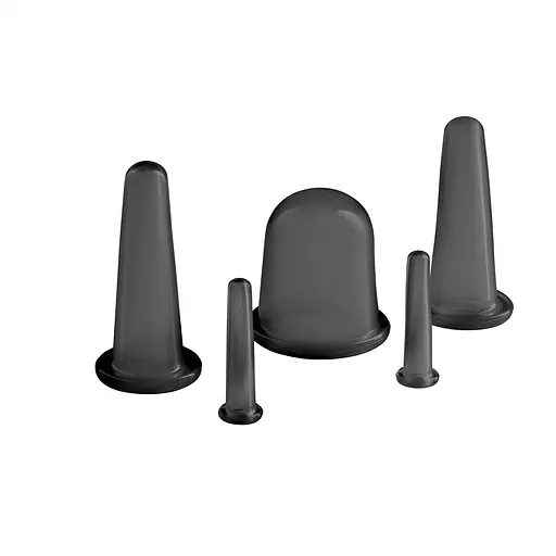 Вакуумные массажные банки 4FIZJO силиконовые для тела (китайские/атницелюлитные банки) 5 шт 4FJ0344 (P-5907739314949) - фото 2