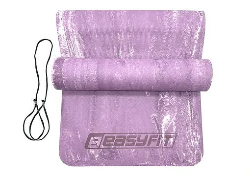Коврик для йоги и фитнеса EasyFit PER Premium Mat 8 мм Фиолетовый (EF-1930-1-V) - фото 3