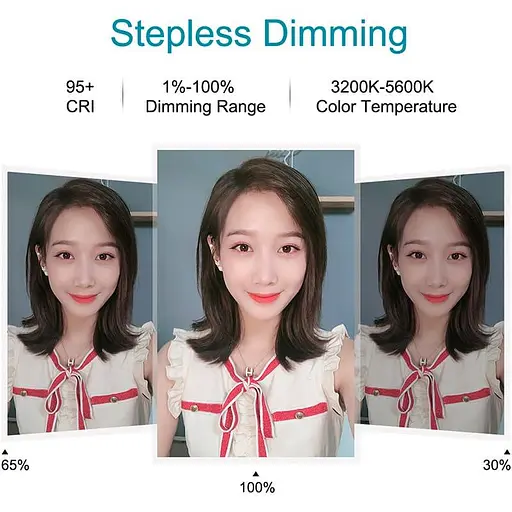 Кільцева USB LED лампа Puluz PKT3059B 6.2"+ настільний штатив - фото 5