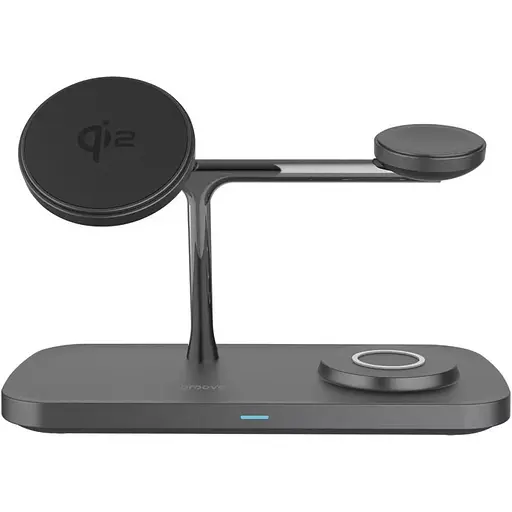 Беспроводное зарядное устройство Proove Magnetic Field Pro 3in1 Qi2 Black (WSMP15002001) [131671]