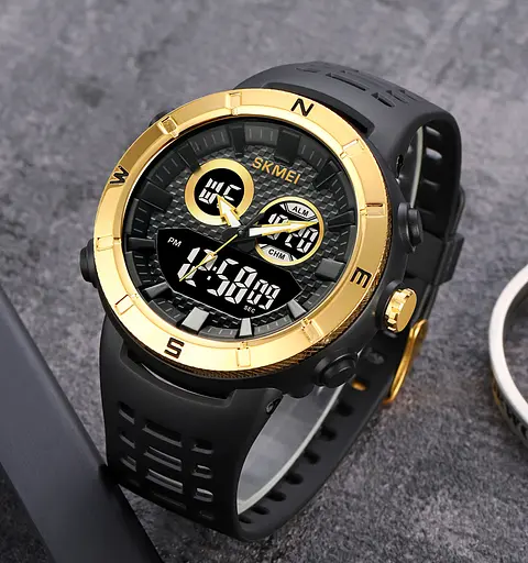 Наручний годинник чоловічий 2014GDBK Gold-Black Skmei acs0030394 - фото 4