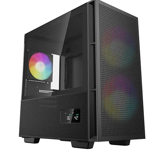 Корпус Deepcool CH360 Digital Black без БЖ (R-CH360-BKAPE3D-G-1) Без БП - фото 1