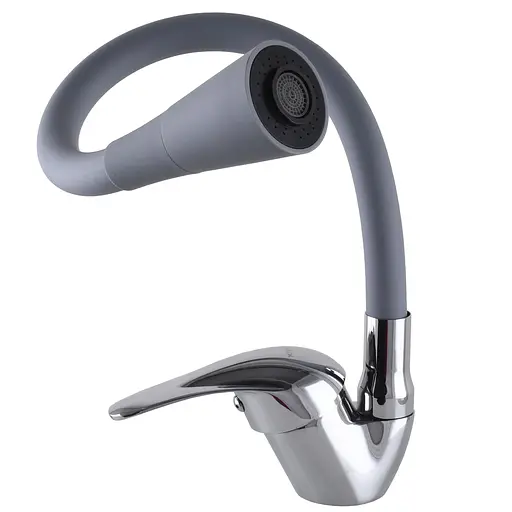 Змішувач для кухні EcoMix E-GEZ-203SK-G03 000025221 Сірий - фото 5