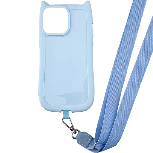 Чохол TPU Getman Cat with straps для Apple iPhone 14 Pro Max 6.7 Blue - фото 2