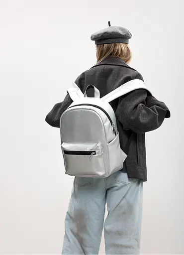Жіночий рюкзак Sambag Talary срібло 35 х 25 х 12 см (35312003) - фото 3