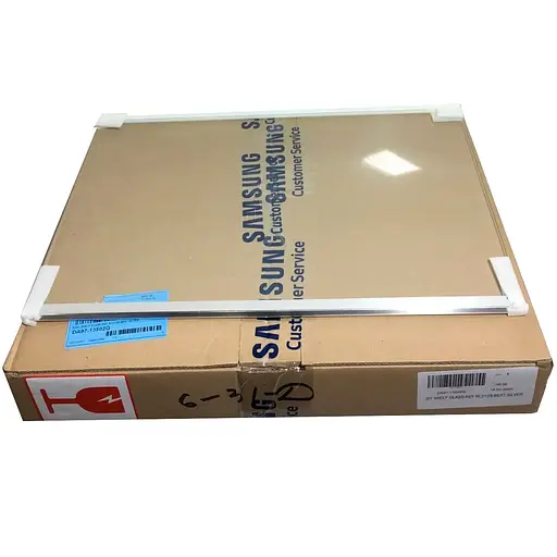 Полка стеклянная для холодильника Samsung RB37J5340SL, RB37J5225SA, DA97-13502G 500x355 мм с обрамлением