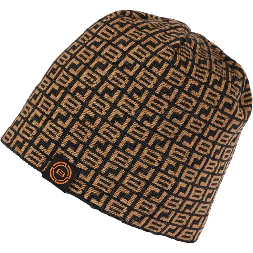 Шапка Brain с паттерном 58 Black/brown - фото 2