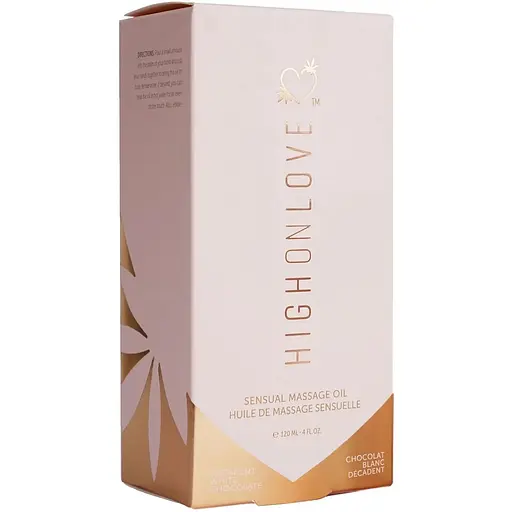 Масажна олія HighOnLove Massage Oil - Decadent White Chocolate (120 мл) - фото 3