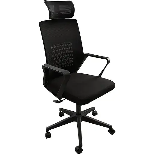 Офисное кресло GT Racer B-114H, черное (B-114H Black) - фото 3