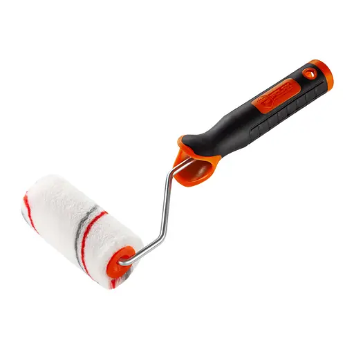 Валик "Мультиколор" 100х30 мм з ручкою Преміум Polax (770-43) - фото 1