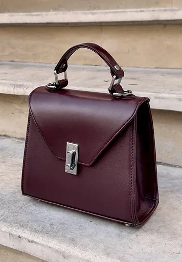 Жіноча шкіряна сумка Futsy Бордова - фото 2