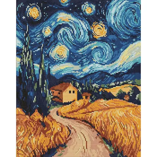 Алмазная мозаика Украинская ночь AMO8188, 40х50 см