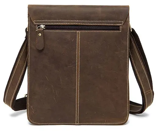 Чоловіча шкіряна сумка Vintage 27,5х22х5 см sum0012921 - фото 3