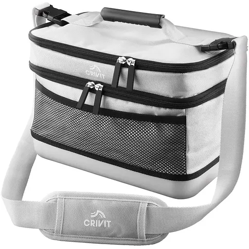 Термосумка для пікніка Crivit із жорстким дном 12L сіра tur0001267 - фото 1