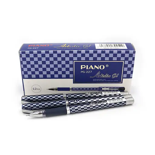 Ручка гелевая Piano Artistic Col, синяя, 12 шт., 227-PTBL