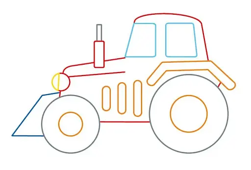 Розмальовка з підказкою. Великі машини - фото 2