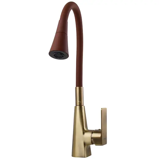 Смеситель для кухни DOMINO Dionis DDD-203SM-BR-R10 бронзовый с душевой насадкой для удобства и стиля - фото 4