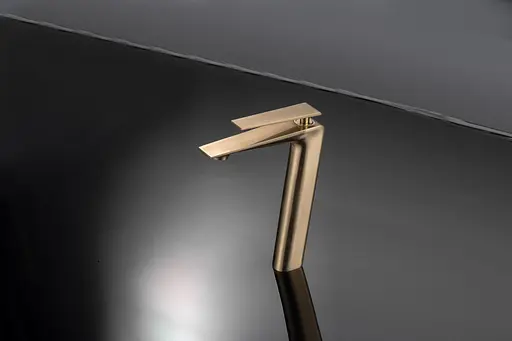 Смеситель для умывальника золотой Nett ZG-33 Золотой - фото 6