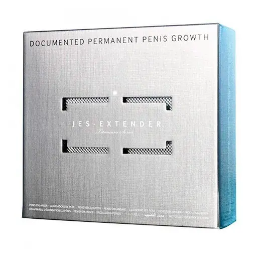 Екстендер для збільшення члена Male Edge Jes-Extender Titanium ремінний алюмінієвий кейс - фото 3