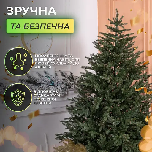 Лита штучна ялинка LUGI 1.5 м зелена Буковинська Преміум TD-BUKGR15 - фото 6