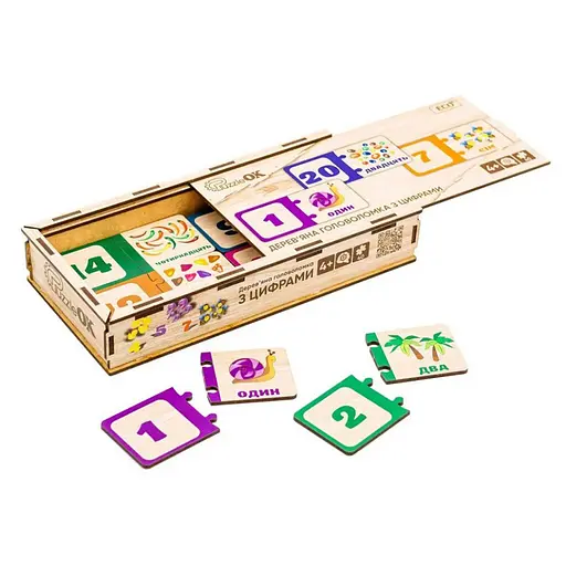 Деревянная головоломка-пазл с цифрами Puz-53322 - фото 4