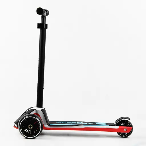Самокат Maxi Best Scooter 64х18х36 см Чорно-червоний 000231631 - фото 3