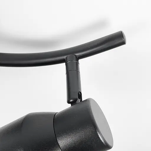 Чорний світильник із 2-ма регульованими плафонами | Арт. 52039/2 BK | Line F - фото 5