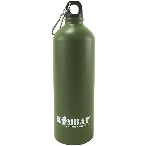 Фляга Kombat UK Aluminium Water Bottle 1000 ml Оливковий (KB-AWB1000-OLGR)