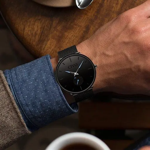 Чоловічий наручний годинник Civo Tower Black - фото 9