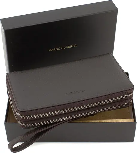 Стильный мужской клатч из кожи Marco Coverna 21х12х4 см sum0022305 - фото 10